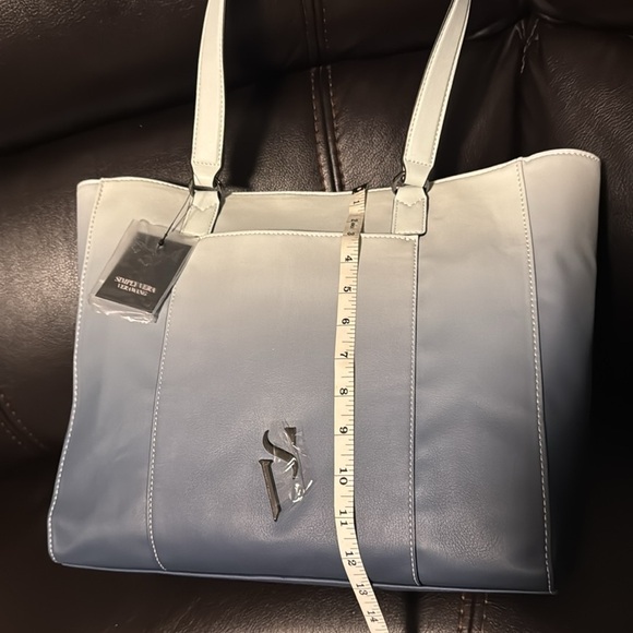Simply Vera Vera Wang Lavey Raddix tote bag Denim Blue - Picture 11 of 14